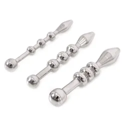 Kiotos Kit de 3 plugs d'urètre Beads 5.5cm 6 à 10mm